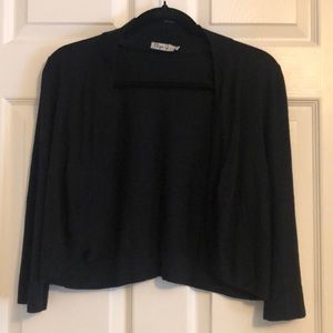 Eliza J Black Short Cardigan